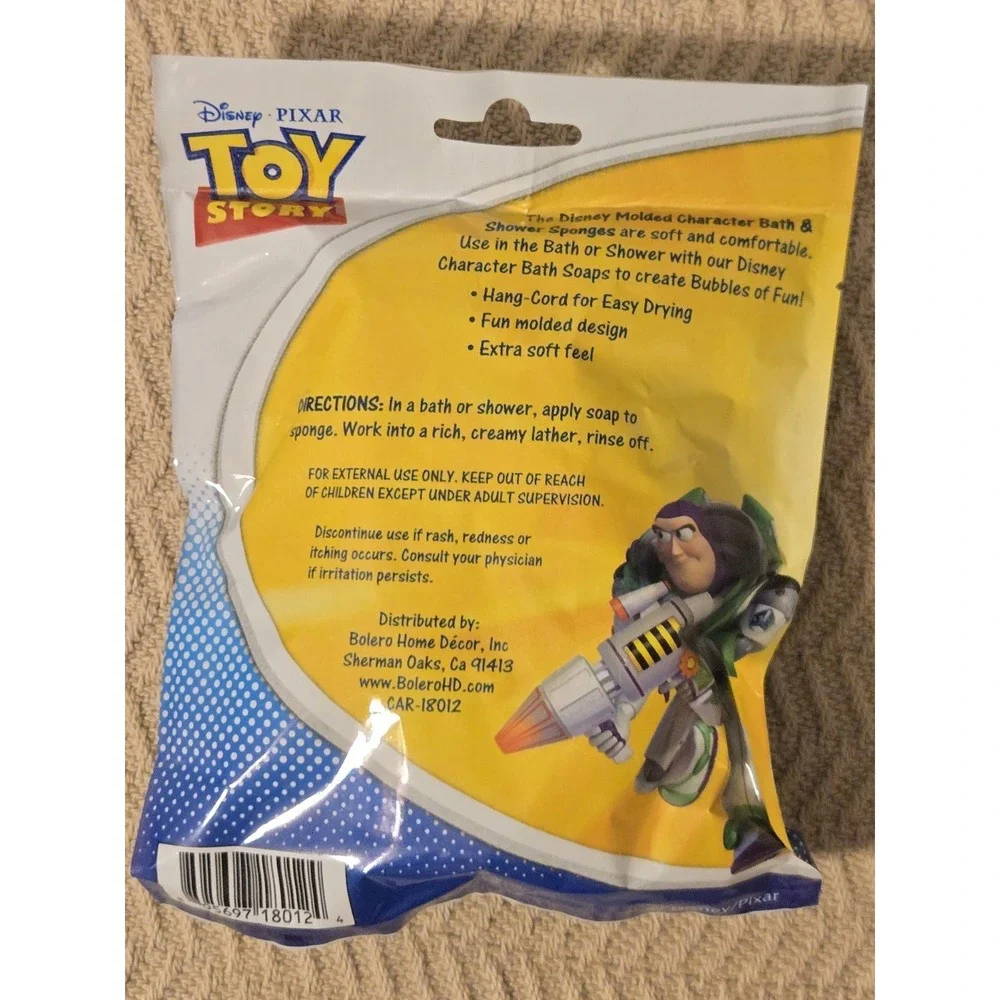 Disney Pixar Toy Story Buzz Lightyear Bath & Shower Sponge - New